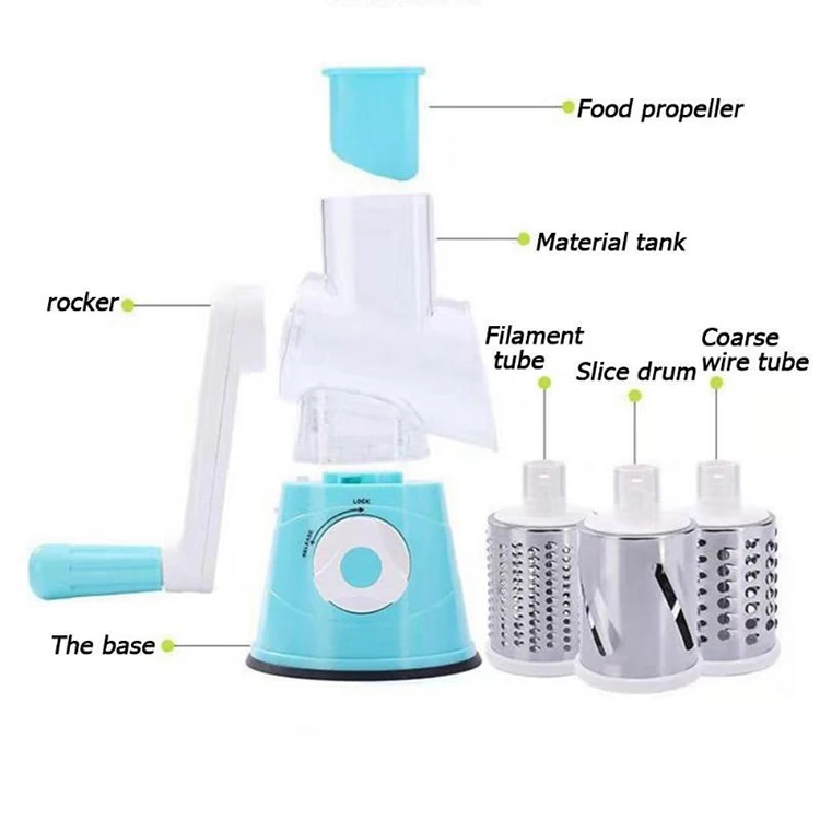 Wholesale 2023 Hot Sale Multi-function Mini Vegetable Fruit Chopper Stainless Steel Food Fruit Slicer Shredder Cutter