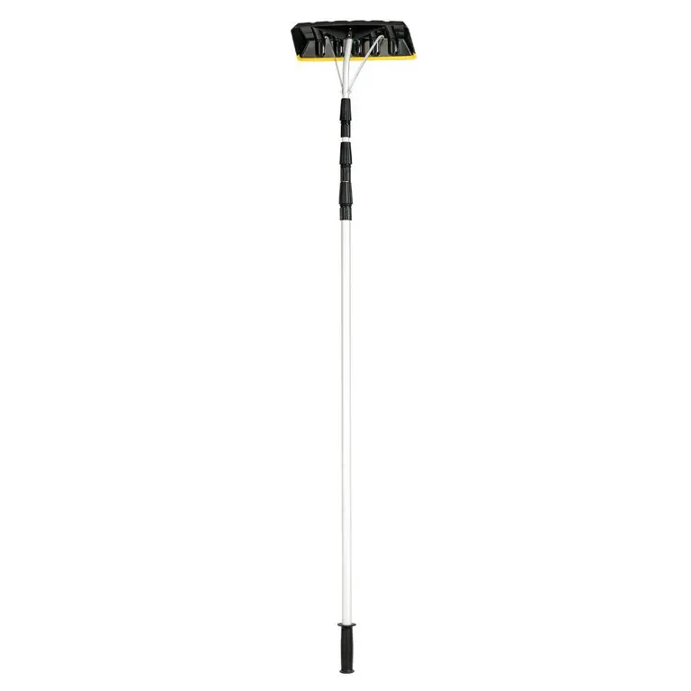 Telescopic Snow Roof Scraper Roof Snow Rake, Roof Snow Shovel with Telescopic Aluminum Tube