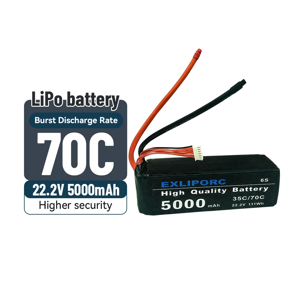 EXLIPORC Lipo Battery Manufacture 3S 4S 6S 11.1V 14.8V 22.2V 5000mAh 10000mAh 20000mAh 30000mAh Lipo Battery For UAV Drone