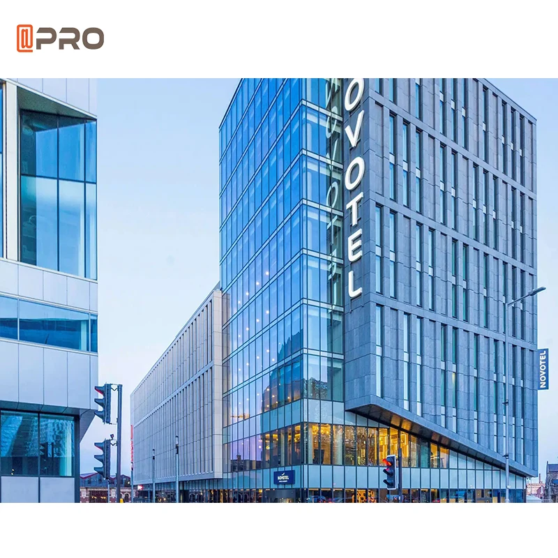Commercial building office exterior glass facade with reflective glass design FACADE WALL exterior tempered glass wall panel