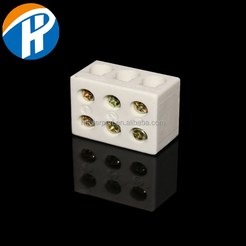 Factory Provides Ceramic Alumina Wire Terminal Cable Porcelain Block Ceramic wiring Terminal Connector