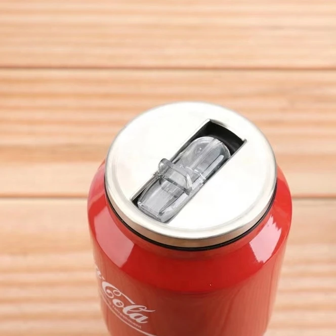 Cool personalized stainless steel vacuum cup hand-held sublimation empty cup travel mug with straw