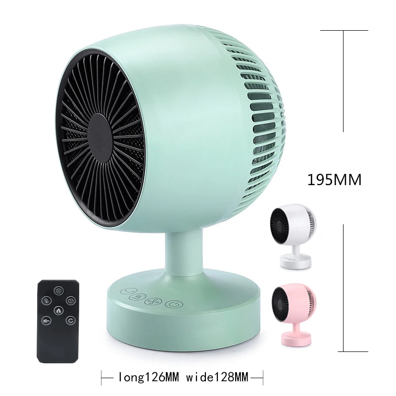 Home Portable telecontrol Desk Electrical Heaters Winter Ptc Ceramic Warmer Electric Energy Saving Heater Fan For Room Office