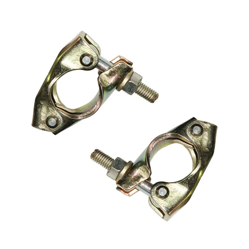EN74 Construction half ladder clamp 90 degree swivel clamp fixed beam Pressed Double Coupler Scaffolding