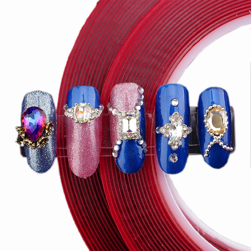 3M Double-sided Width 6/8/10/12/15/20MM Transparent No Trace Tape Stickers Living Goods Stickers Strong Clear Adhesive Nail