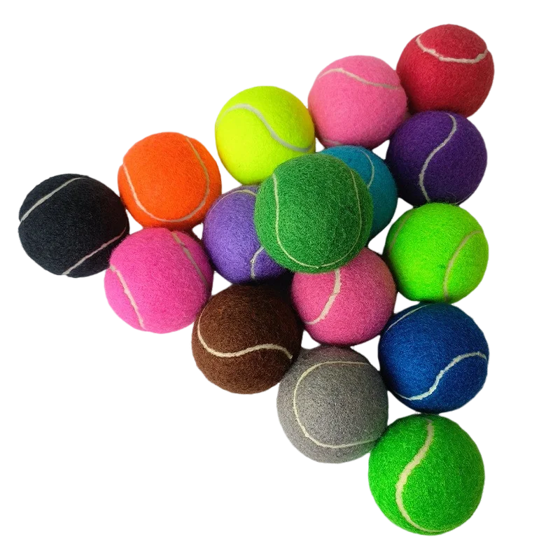 High Quality Advanced Training Colored Tennis Balls with Mesh Bag Sports Practice Balls Playing Tennis balls