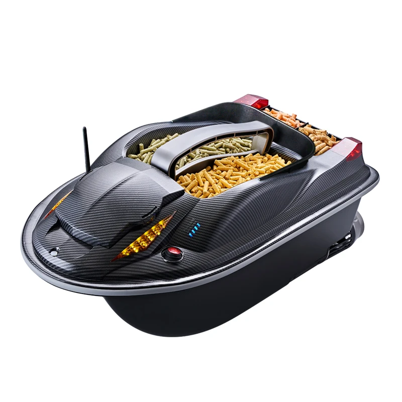 Factory HJ817 Dual-Motor 2.4G Remote Control Nesting Boat 7 Lb Heavy Load Night Lights RC Fishing Bait Boat