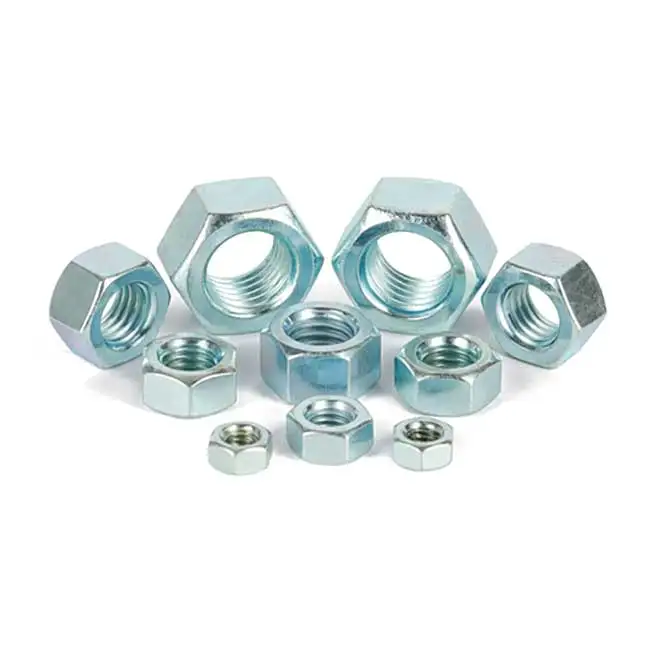 DIN934 Grade 8 hex nut galvanized Chinese nut manufacturing factory wholesale hex nut