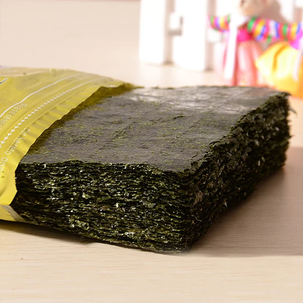 Best Price  Quality Alga Roasted Sushi Nori Dried Seaweed Dried Seaweed Slices For Making Sushi Premium Golden