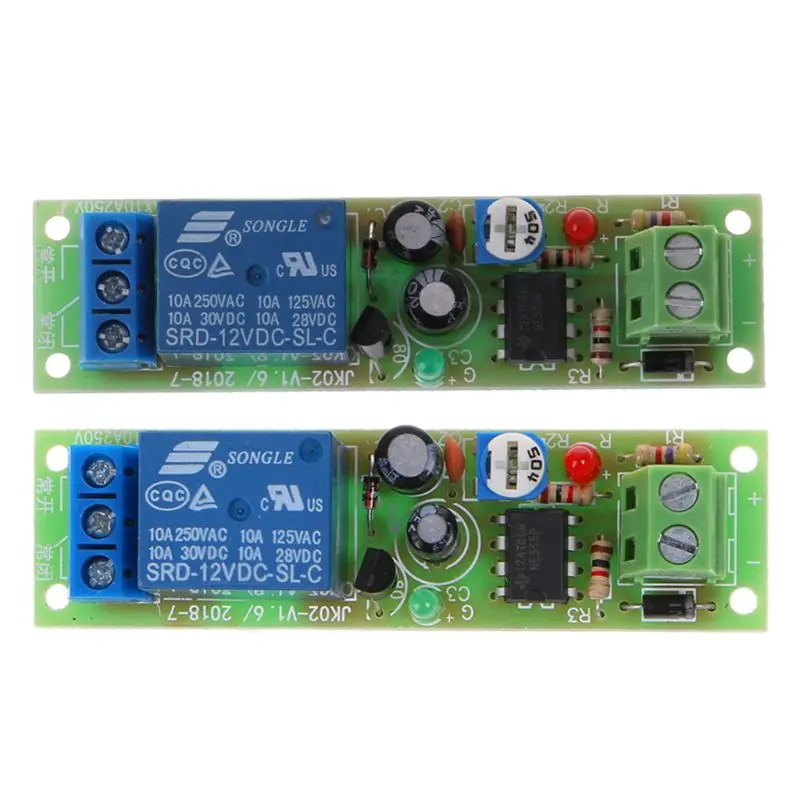 NE555 Relay DC 12V Timer Adjustable Delay Turn Off ON Switch Time Relay Module