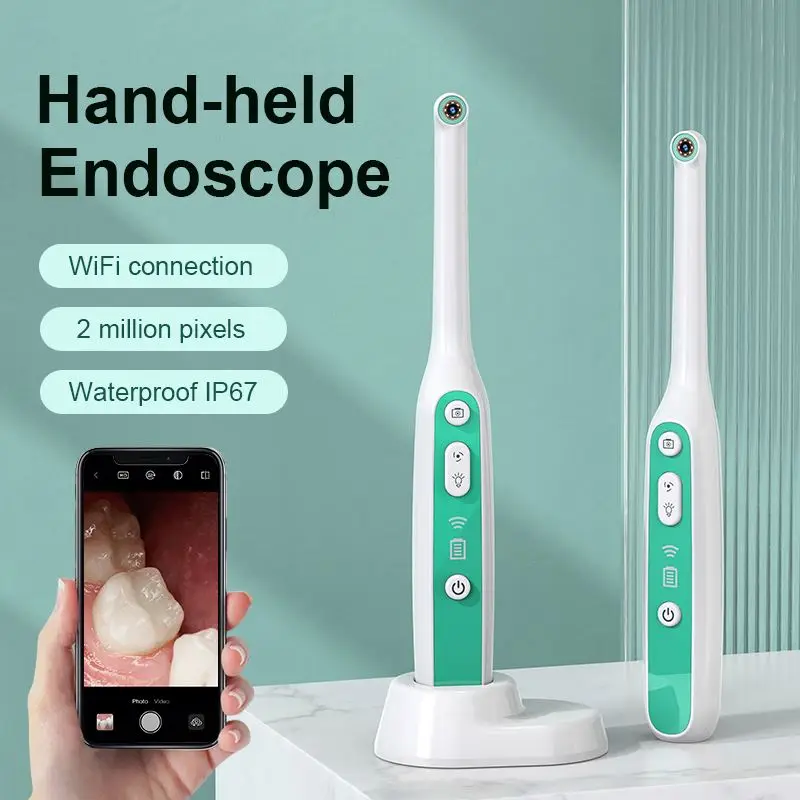 Teeth Inspection Diagnostic Tool Intraoral Dental Wifi Oral Endoscope Camera for iPhone Android