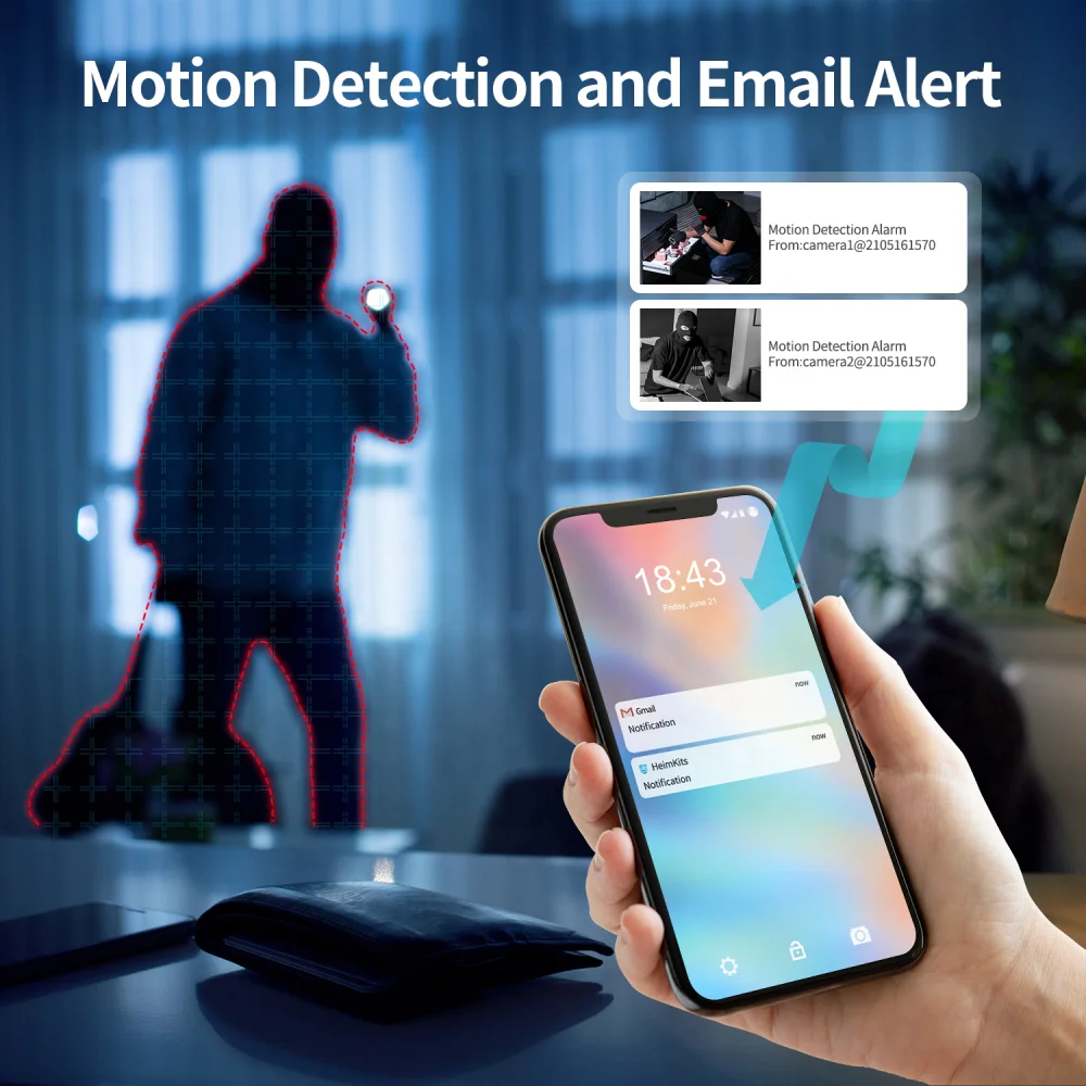 Wifi Pan&tilt Camera 8CH Set 2MP Surveillance Video System 12.5inch Wireless Monitor NVR Home Outdoor Security Camera Kit 4CH