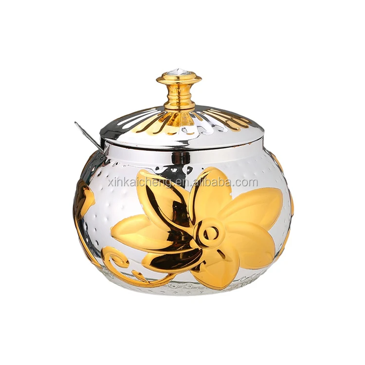 Лидер продаж, домашний горшок для приправ, канистра для чая и кофе с ложкой и крышкой, сахарница из нержавеющей стали