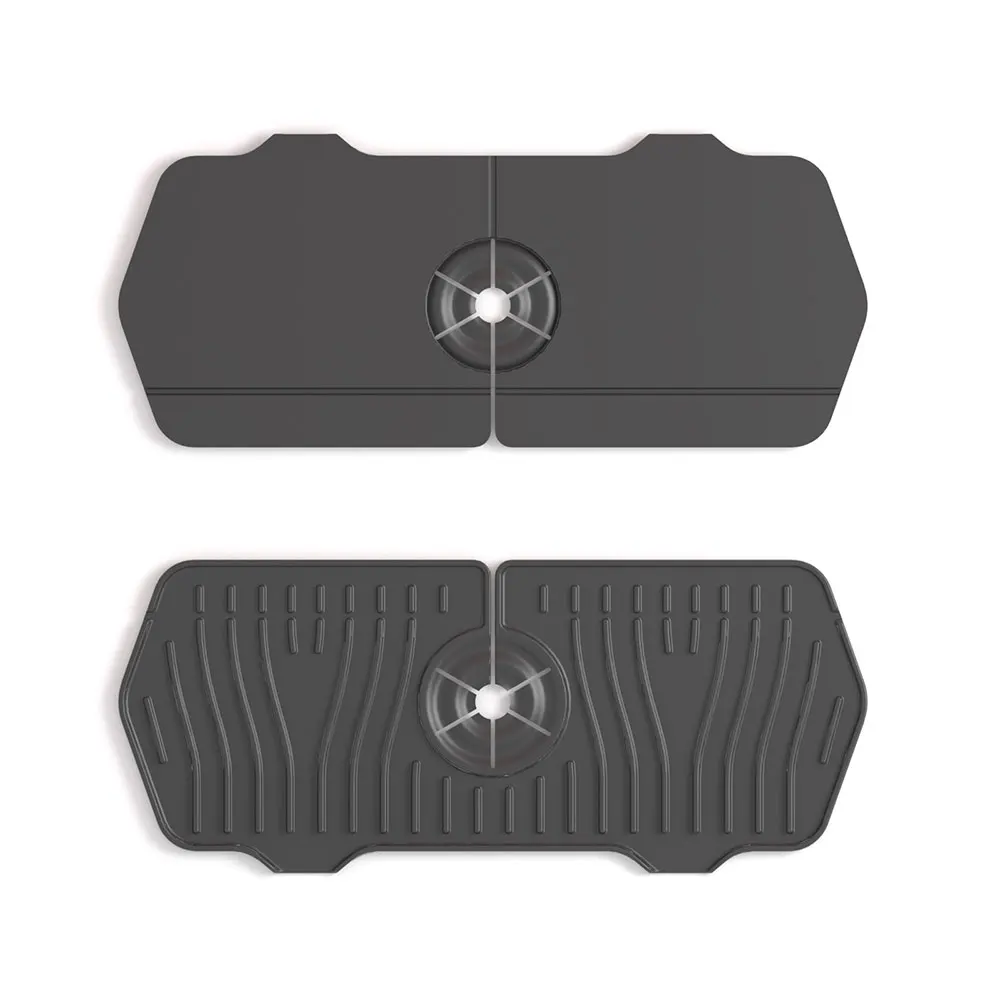 Splash Countertop Drying Pad Sink Draining Pad Faucet Water Catcher Mat Kitchen Sink Splash Guard Silicone Faucet Mat