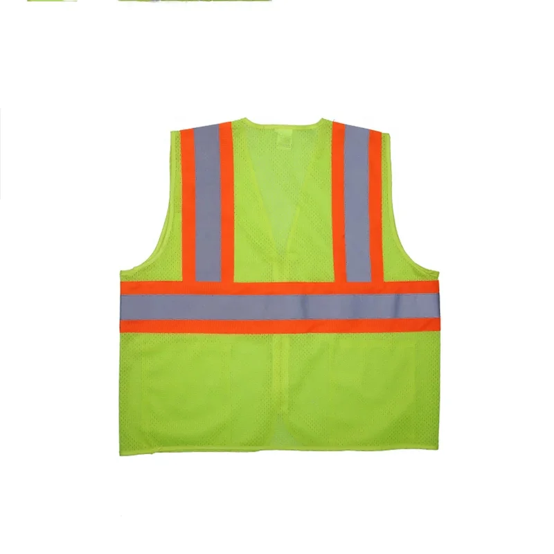 ANSI Class 2 Mesh Two Tone Safety Vest Construction Reflective Safety clothing  personal protective vest