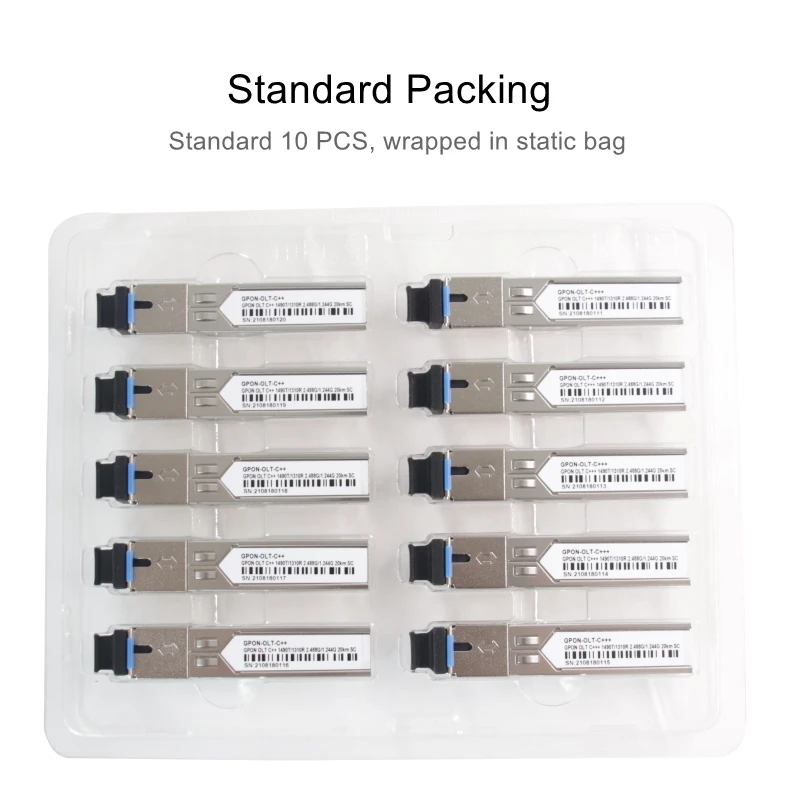 EPON-OLT-PX20+ SFP Fiber Transceiver Module X1490nm/RX1310nm 1.25G PX20++ 20KM DDM