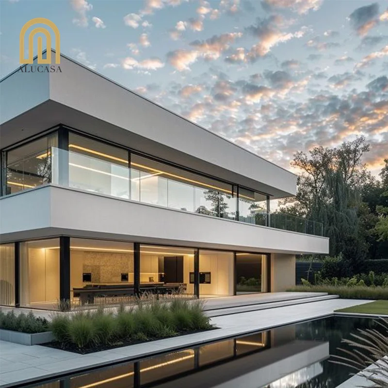 Alucasa Hurricane Impact Extra Big Fixed Picture Window Floor To Ceiling Customized Modern Large Aluminium Windows Design