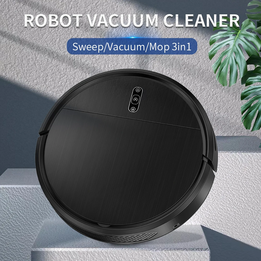 2000pa Suction Power Sweeping Robot Wet&Dry Smart APP Wifi Control Robot Vacuum Cleaner Gyro Mopping Works with Google D2-007