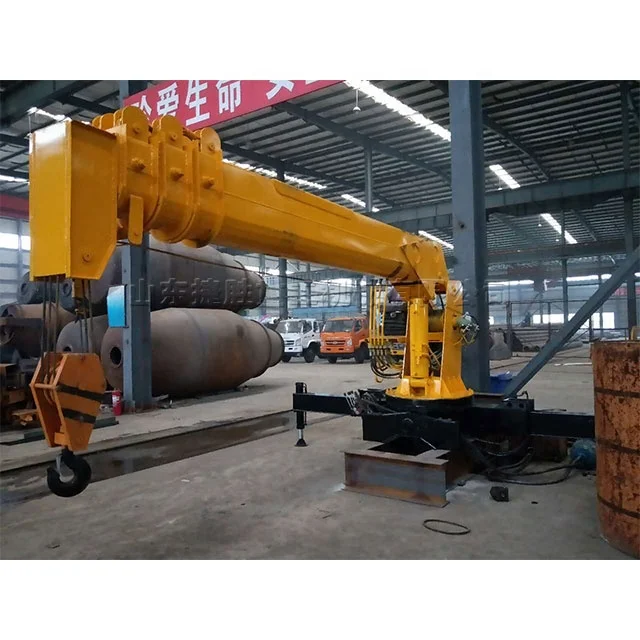 380V motor drive agricultural crane 28HP Small truck lift 32HP Cargo crane Cantilever folding hoist Shifeng brand