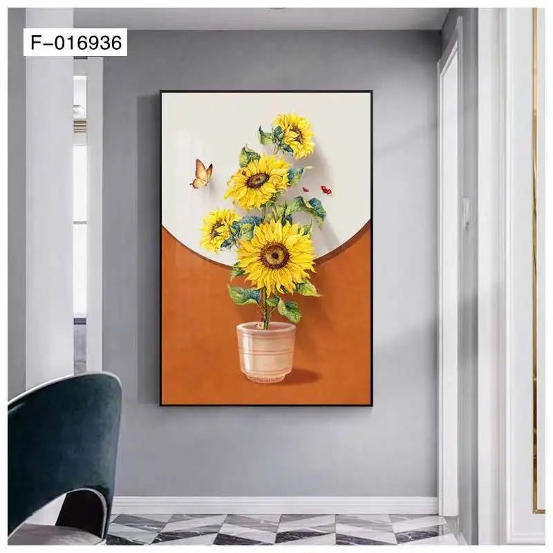 Modern landscape paintings wall pictures with frame