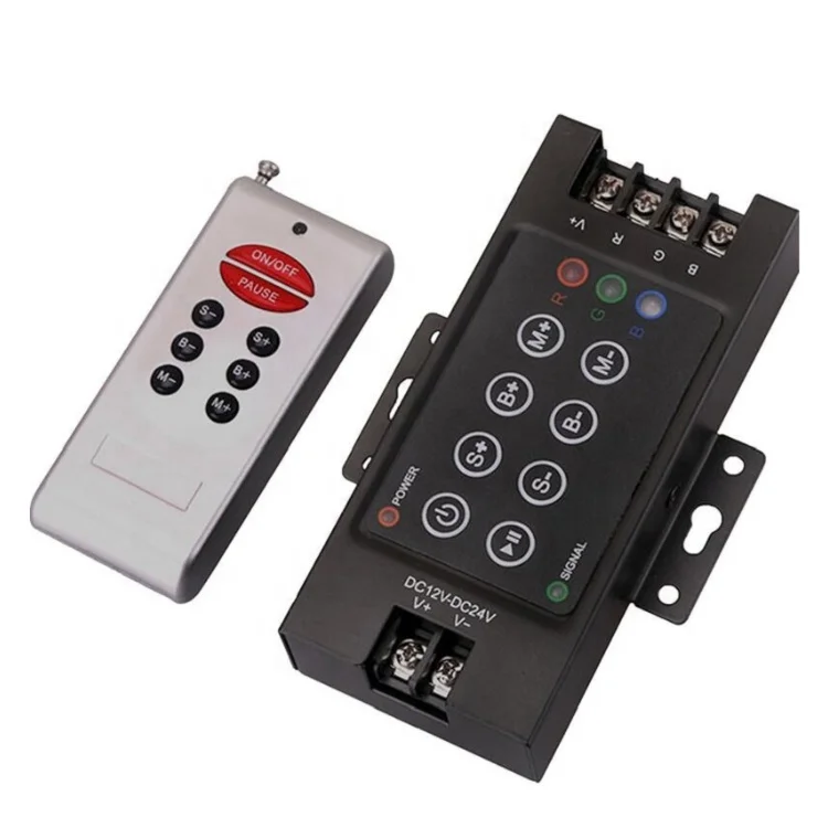 30 А 12 В 360 Вт 24 720 Светодиодная лента 8 клавиш пресс-кнопка Радиочастотный пульт дистанционного управления