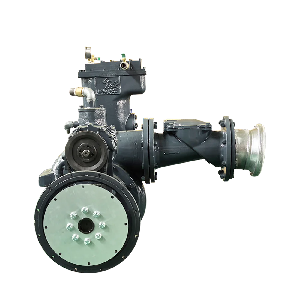 High suction and fast exhaust diesel engine vacuum assisted flood control pump