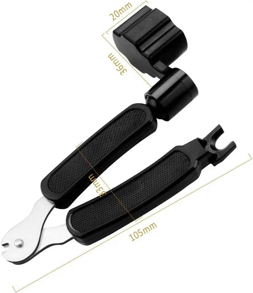 3-In-1 Guitar String Winders Tool, Guitar String Winder Cutter and Bridge Pin Pull Repair Tool for Guitar, Bass, Violin, Ukule