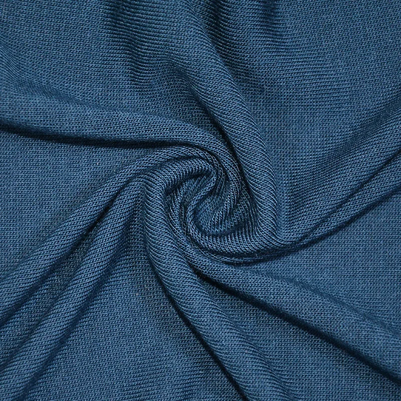 
Leesourcing-180GSM Bamboo Organic Cotton Fabric Anti-Bacteria Plain Dyed For T-shirt 