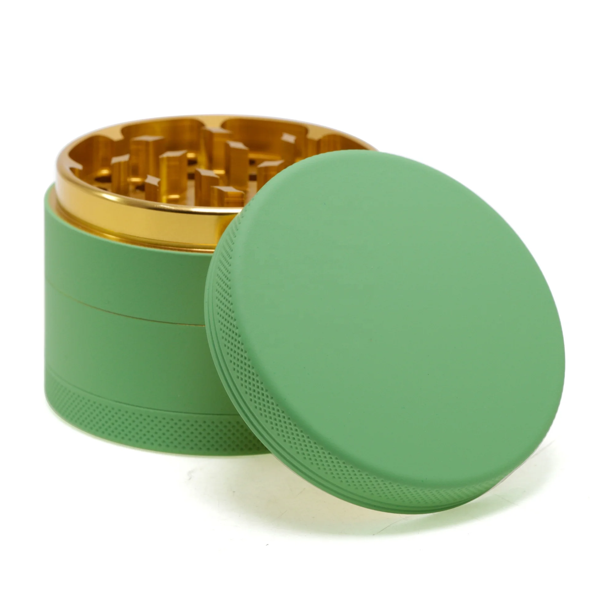 High Quality Rubber Paint Coating Aluminum Herb Grinder Various color available