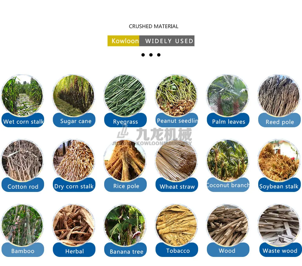 Professional Corn Stalk Bale Crusher Rice Stalk Bale Shredder Machine for Cellulose