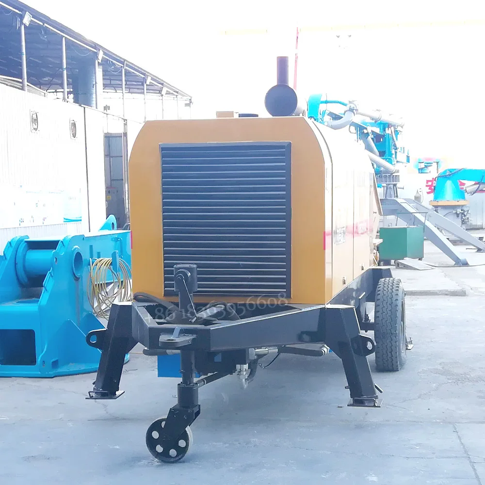 GOOD PRICE DHBT60-13-130 concrete pump trailer diesel mobile concrete pump
