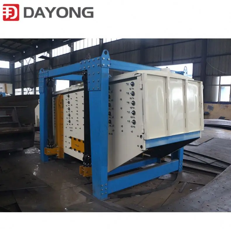Saudi Arabia double stage four layers rectangle swing sieve for sand screening