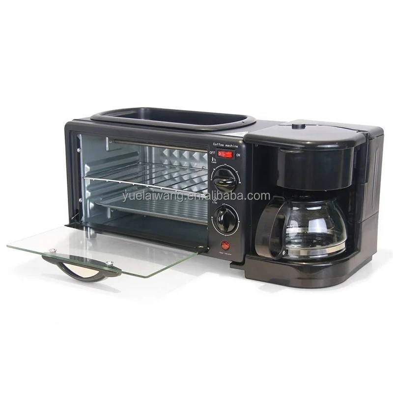 Factory direct sales In stock 3 in 1 breakfast station oven coffee maker household home 3in1 breakfast machine