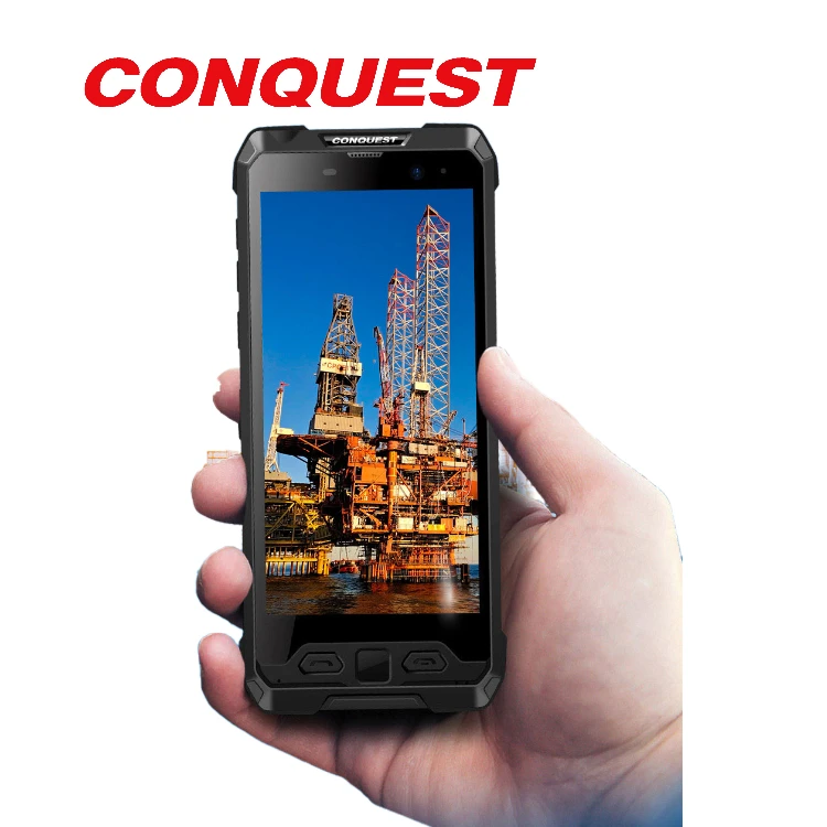Conquest S19 9000mAh IP68 Waterproof Rugged Smartphone Android 8.1 2W UHF/VHF DMR Radio Rugged Smartphone walkie talkie