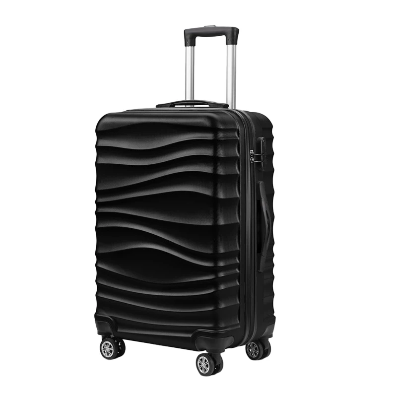 high quality factory Silent Wheels Packaging Logo 3 Digit Lock large capacity ABS Material Travel Luggage suitcase