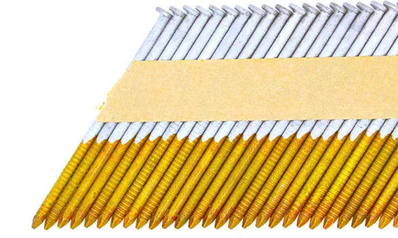 Galvanized 34 Degree D-head Plastic Paper Strip Frame Nails
