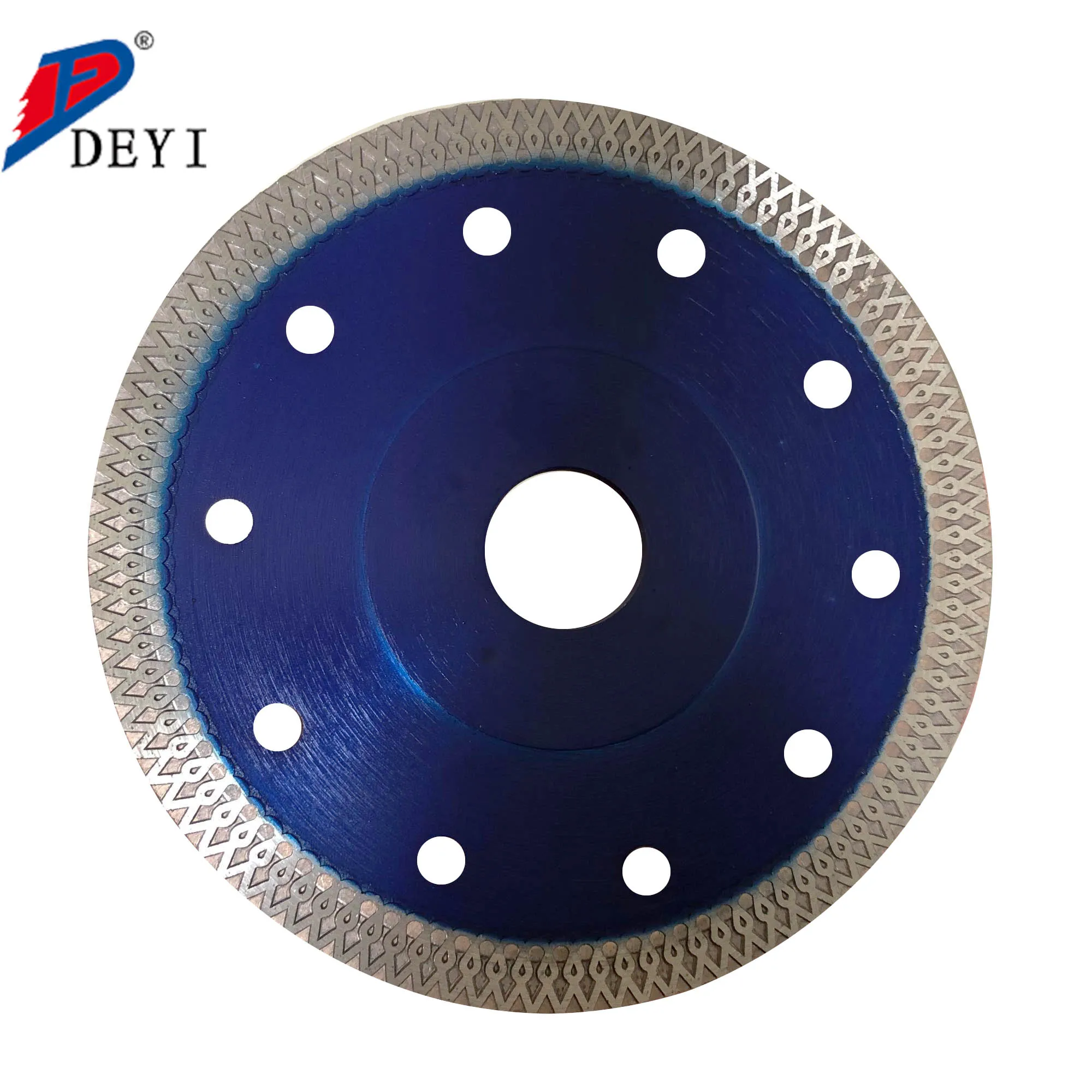 DEYI OEM High-end quality  diamond disk 115/125/180/230mm Mesh Thin Turbo Cutting Saw Blade For Porcelain Tile Cutting Disc