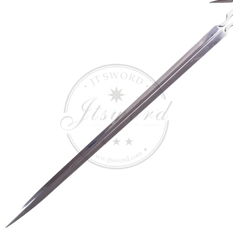 The Witcher Weapon Replica Ciri Zireael Red Long Silver Sword