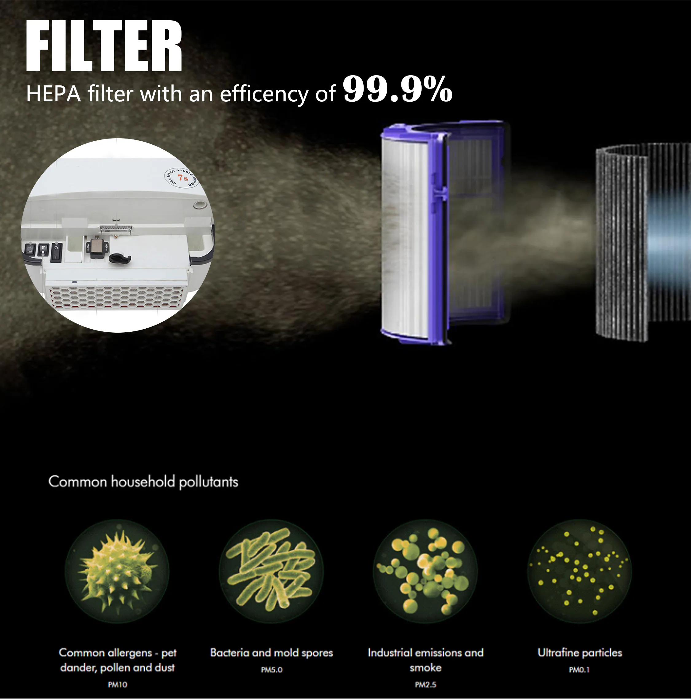 Factory Specials Bathroom High Speed Wall-Mounted Smart Sensor Jet Hand Dryer With Hepa Filter