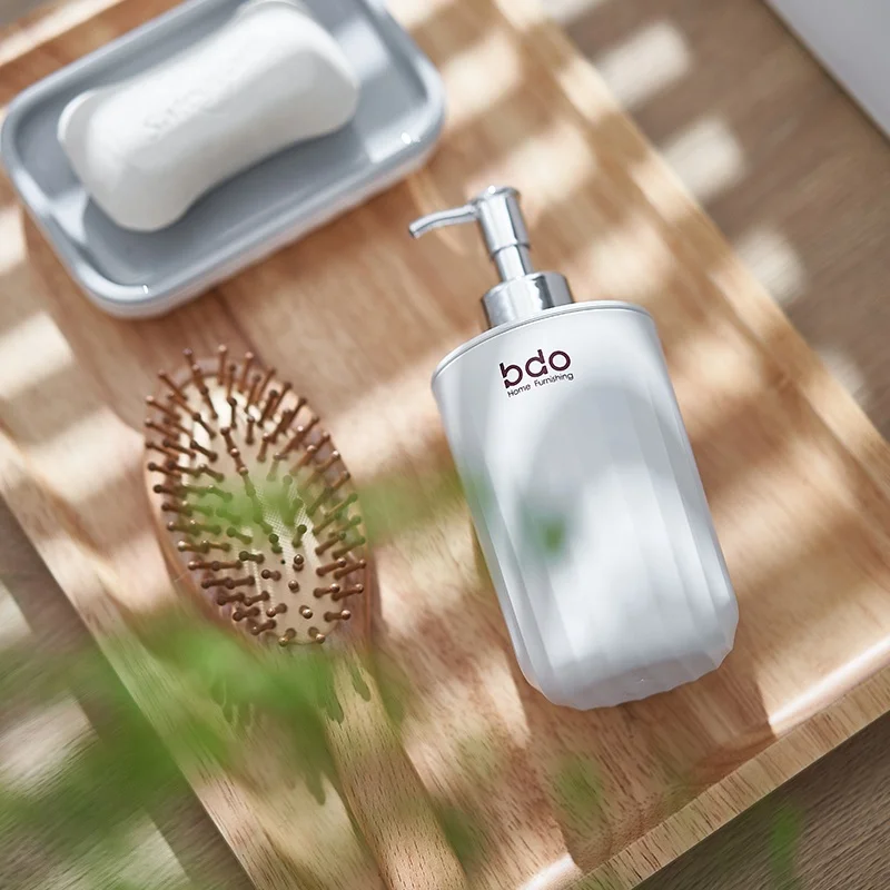 Modern Complete Bath Set Hand Sanitizer Bottle & Soap Dispenser with Shampoo Bathroom Accessories for Restroom Decor