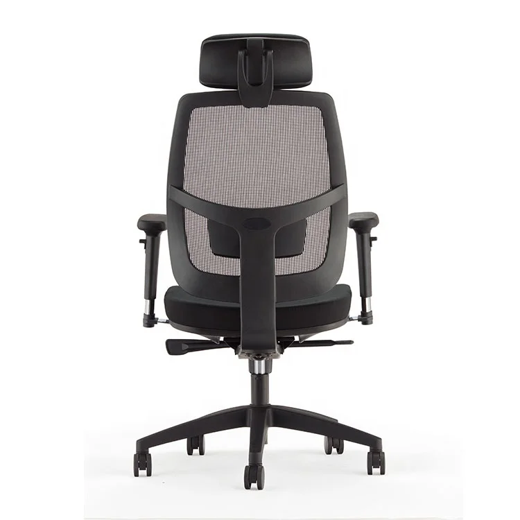 Executive Plastic Armrest Modern Office Comfortable Computer Chair Swivel Office Chair With Auto Adjusting Headrest