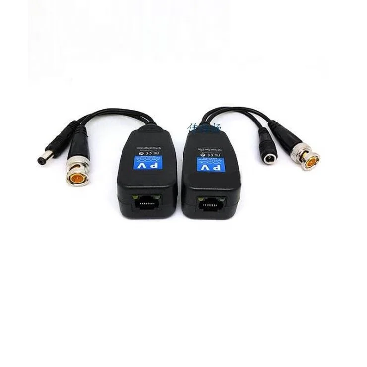 Single Channel Passive Video Balun with DC Power HD-CVI/TVI/AHD/CVBS Passive Video Power