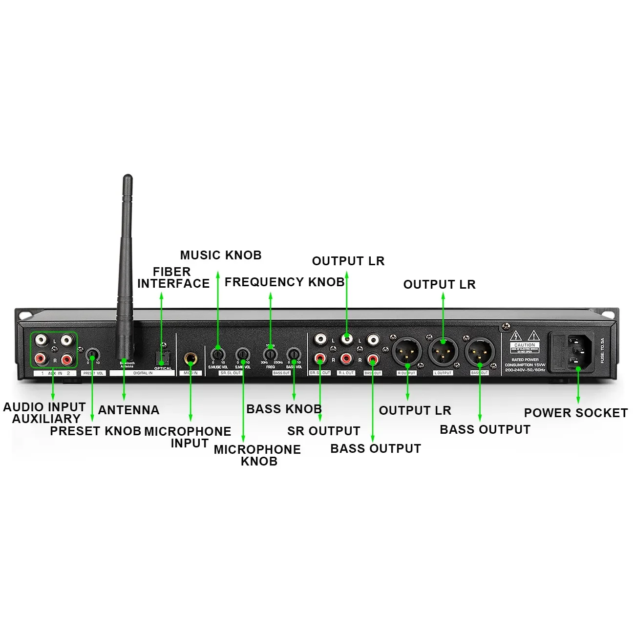 FBX-4 Stage Performance dj Equipment Effect Sound Professional Digital Speaker Audio DSP Processor