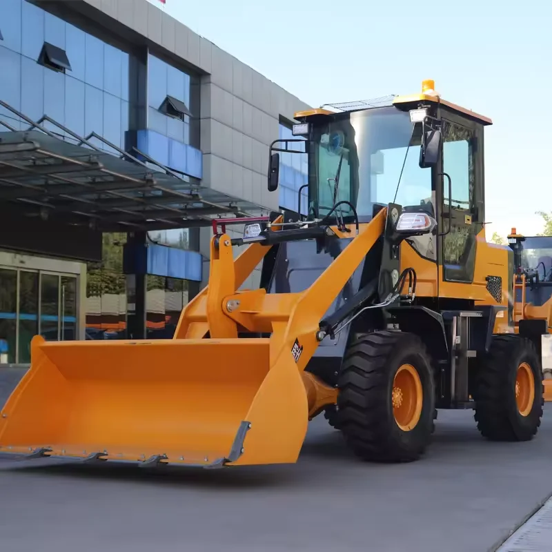 Easy to Operation Electric Loader 1.5ton Mini Loader 4x4 Wheel Loader Mechanical for Sale