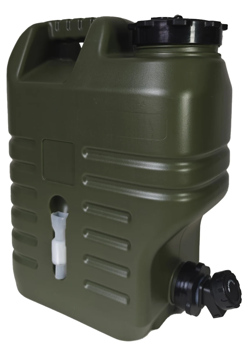 High quality factory custom lo go color 12L Large Beige Water Canister Tank container gor camping