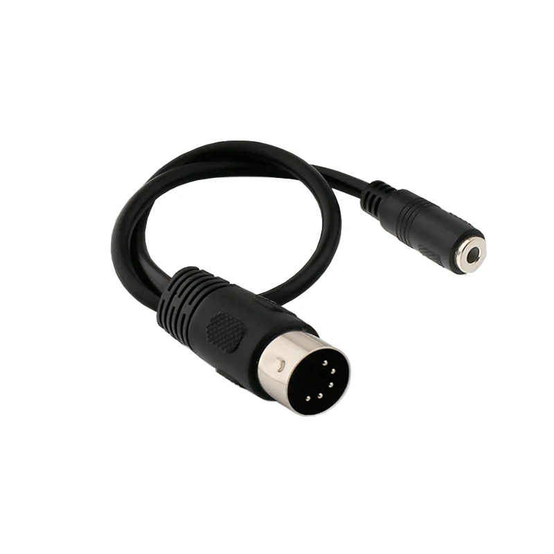 3.mm Audio Plug to MIDI Din 5 7 8 PIN Cable Micro Plug to Din Cable Male to Male Male to Female