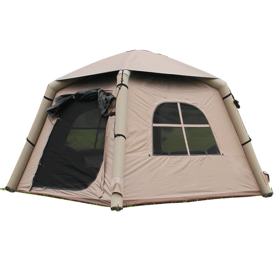 Custom Waterproof Portable Large Family Camping Tent Inflatable Outdoor Air Tent Inflatable House For Sale