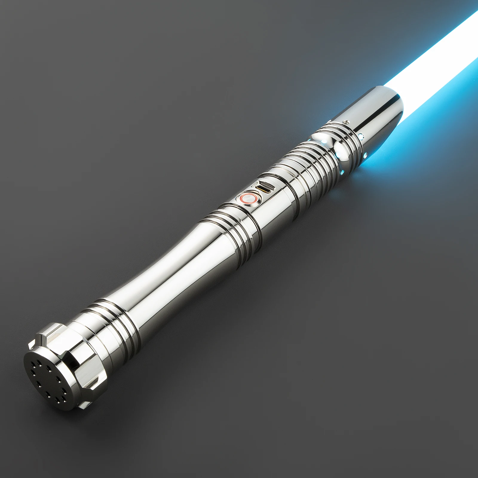 LGT black/silver/gold custom baselit smooth swing light up swords led flashing rgb lightsaber for heavy dueling