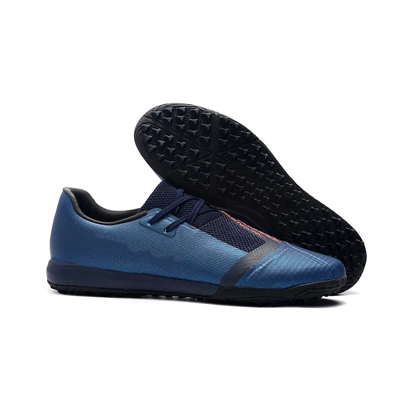 Newest Training Athletic Knitted upper Soccer Boots Low Ankle Man Boots High Quality MD Football Shoes Drop Shipping From China