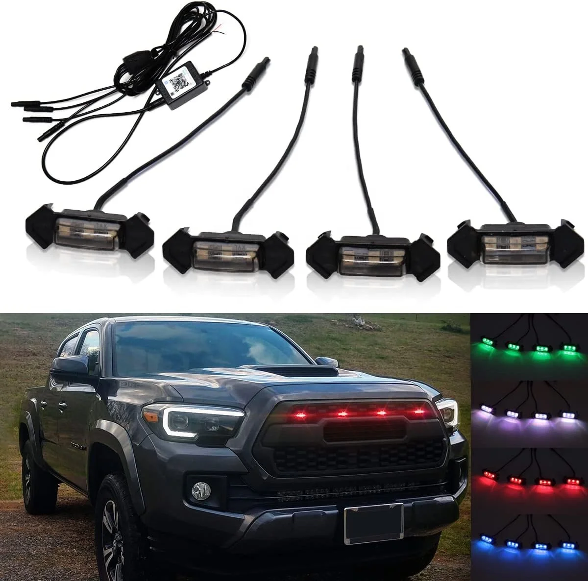 Gobison Factory Wholesale Price RGB TRD Grill Light For TOYOTA Tacoma 2016-2023 Grill Light